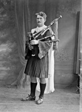 Thomas Ashe in Full Pipers Uniform